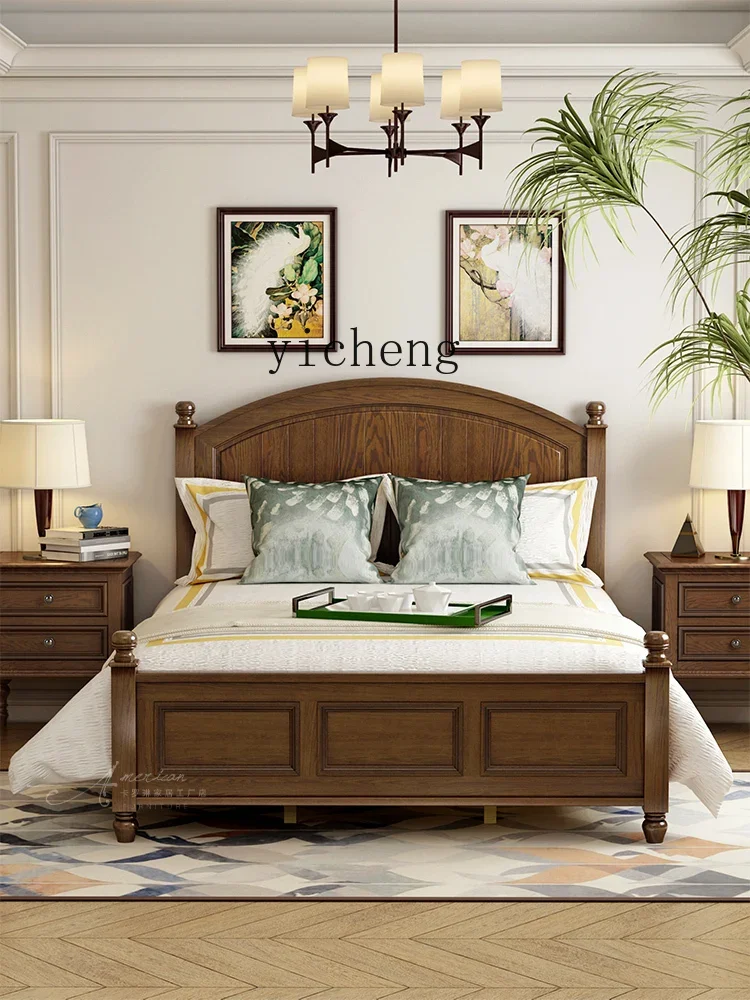 A22 Children's Bed Children Single Bed 1.2/1 Meters Small Apartment Type Second Bedroom Bed Simple Ash Wood Furniture