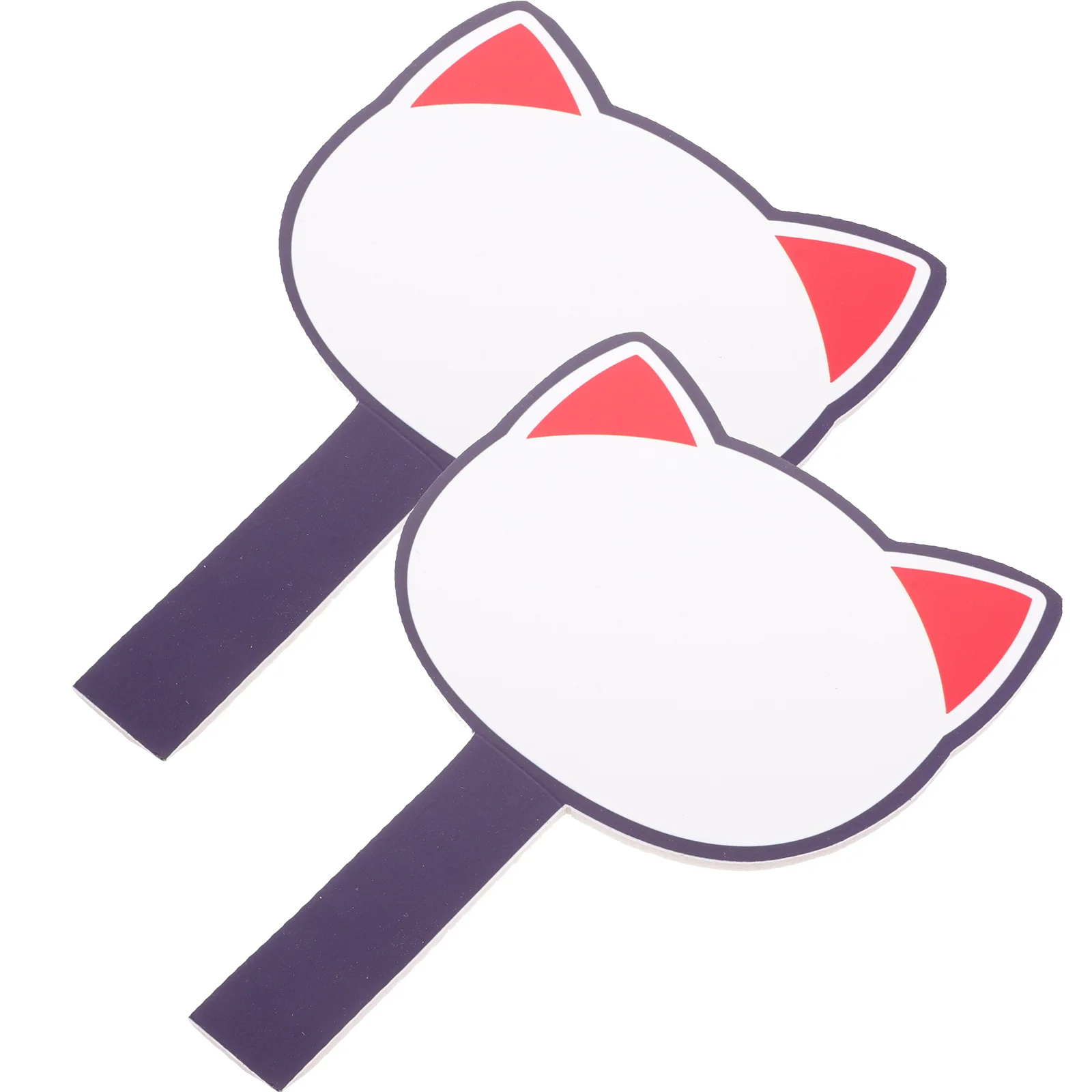 

2Pcs Single Side Whiteboard Handheld Scoreboard Dry Erase Paddles Portable Reusable Mini Score Board for Game Voting Auctions