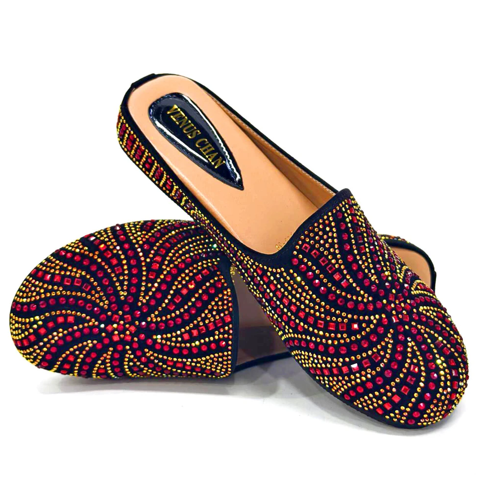 

African Elegant Woman Summer Half Shoes and Bag Nigerian Comfortable Shoes with Stylish Bags Suitable For Banquets or Weddings