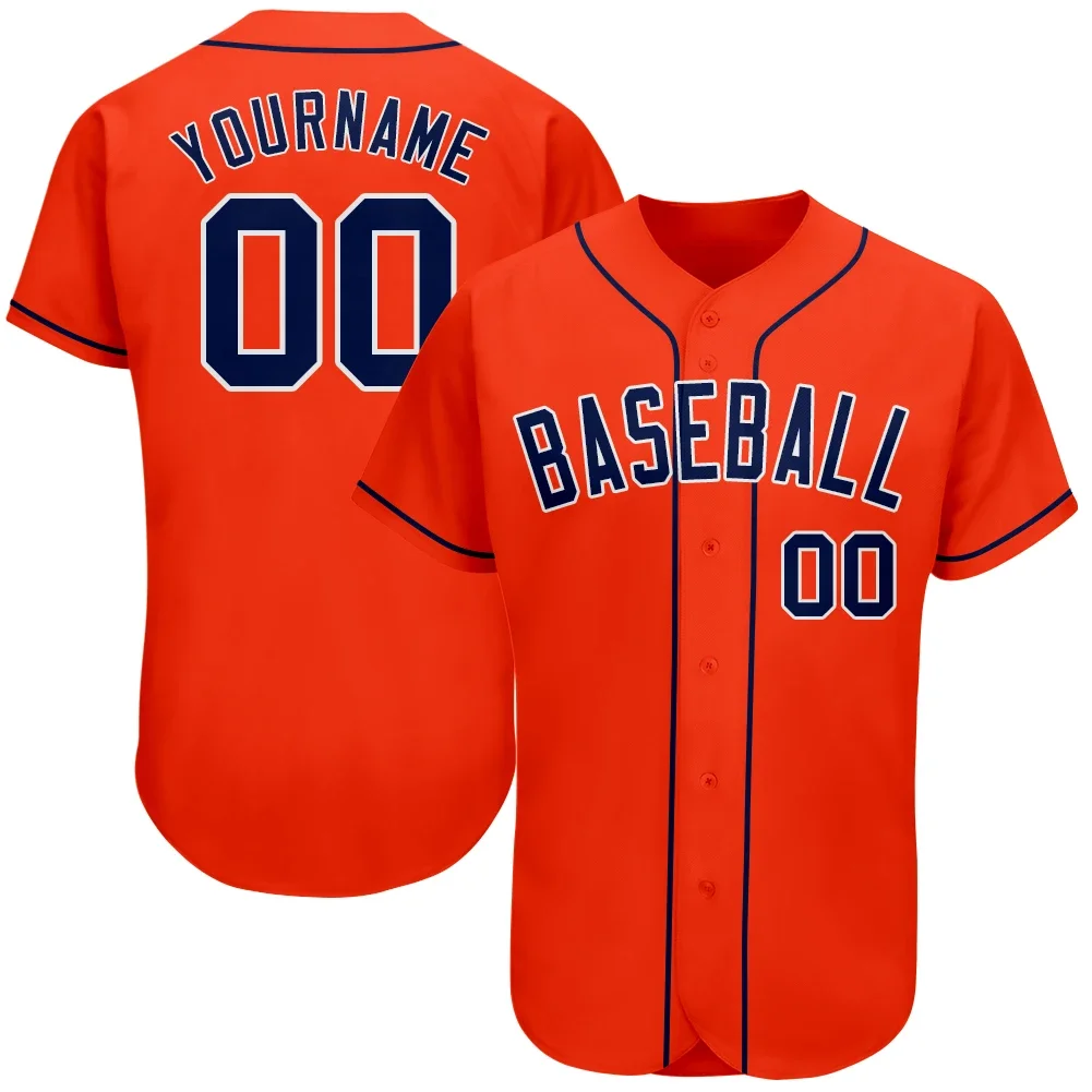 

Custom Baseball Jersey Full Sublimated Team Name/Numbers Breathable Soft Button-down Tee Shirts for Adults/Kids Outdoors Party