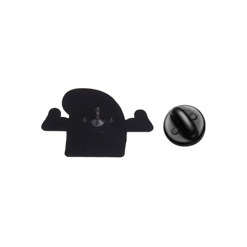 Gym Workout Flork Meme Enamel Dumbbell Weightlifting Muscle Flex Brooches Badge Fitness Lover Jewelry Gift for Friends - view 5