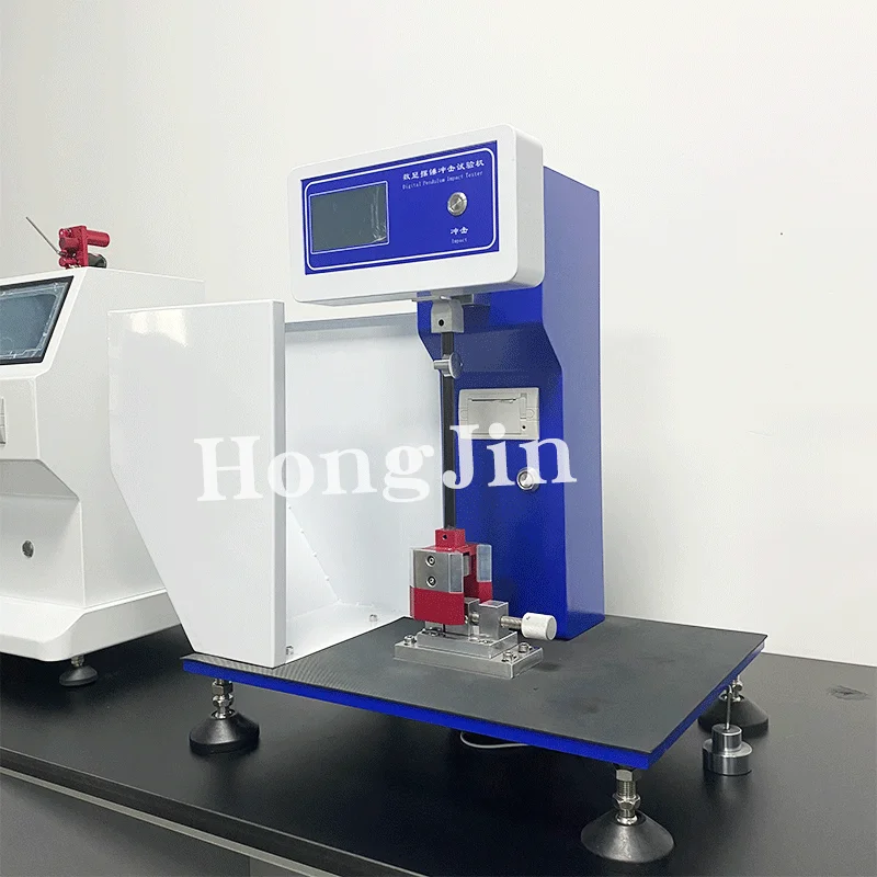 Digital Display Cantilever Pendulum Impact Testing Machine Rubber Pipe Plastic Plastic Impact Strength Toughness Tester