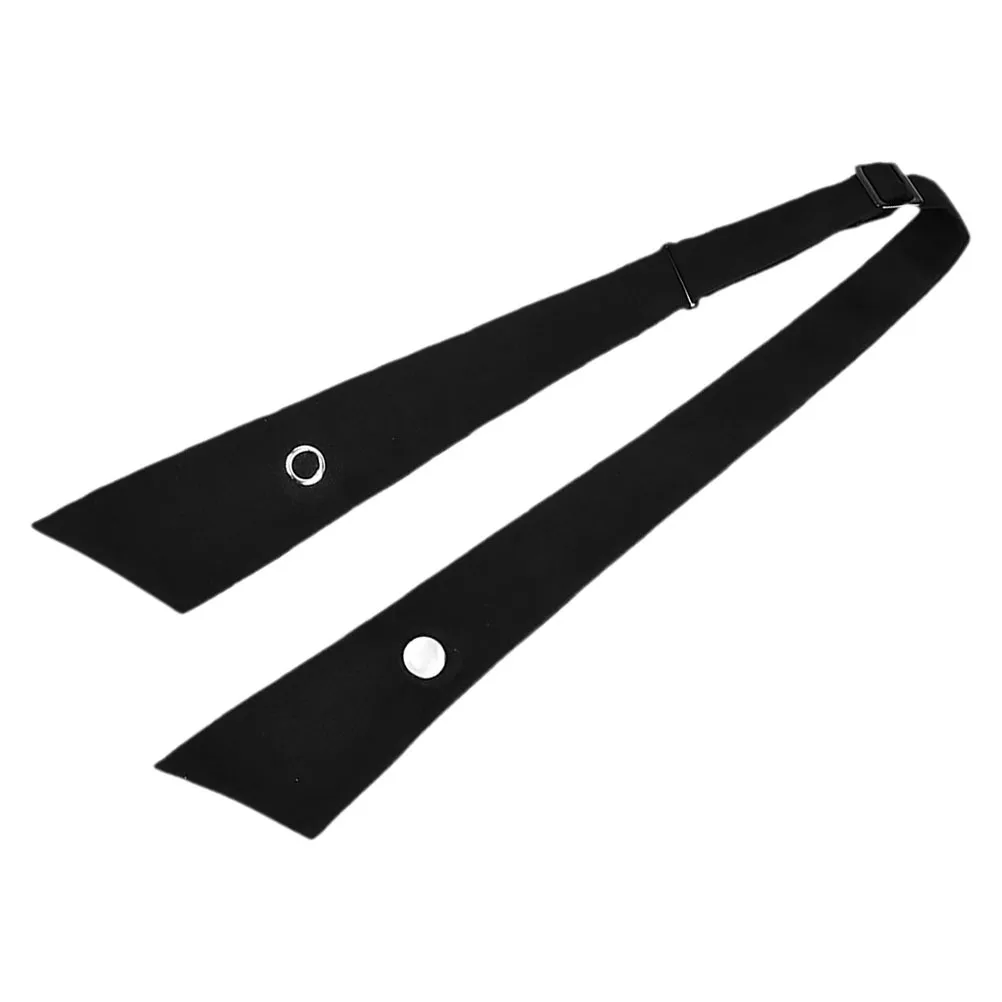 

Pre-Tied Bow Tie for Women and , Solid Color Black Adjustable Cross Bowtie, School Uniform Accessories, Women Formal Neck