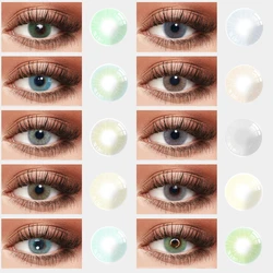 Visual Click Natural Eye Color Lens Queen Gray Colored Contact Lenses Ochre Color Contacts For Eyes Cosmetic Lenses Eye Contacts