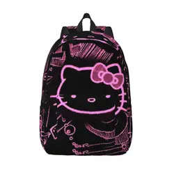 Kawaii Sanrio HelloKitty Cartoon klasyczny plecak kieszonkowe liceum plecak turystyczny torba na komputer na ramię na laptopa mężczyzn