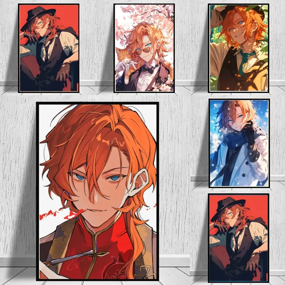 Nakahara Chuuya Anime B-Bungo S-Stray D-Dogs Poster Wall Art Home Decor Room Decor Digital Painting Living Room Restaurant Kitc