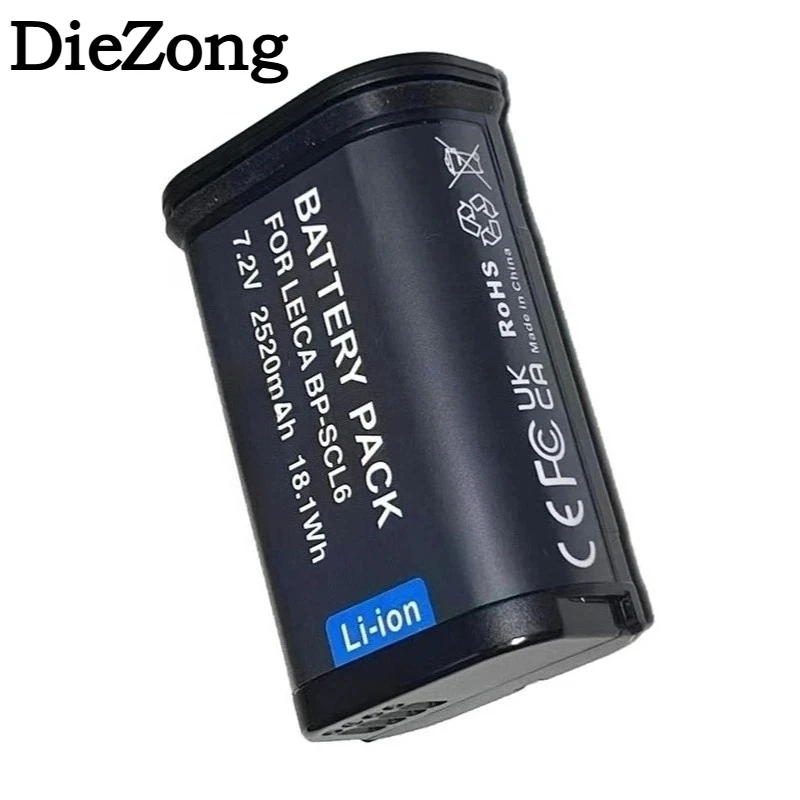 Global High-capacity 7.2V 2520mAh Battery for Leica Cameras Q3 Q2 M11  M10 M9  M8 MEV1 SL3 SL2