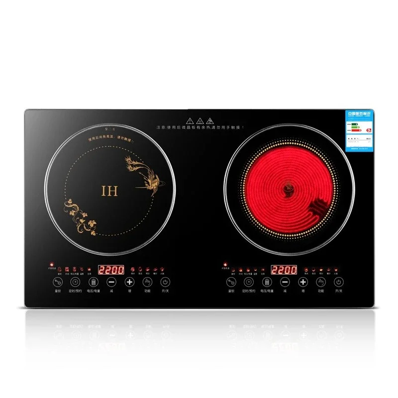 

2200W induction cooker, household, high power, embedded, double stove electromagnetic cooker