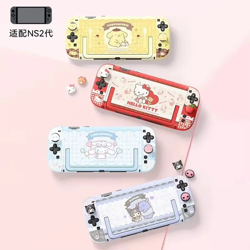 

Sanrio Figure Kuromi Hellokitty Switch2 Hardshell Protective Case with Pluggable Base And Handle Genuine Accessory