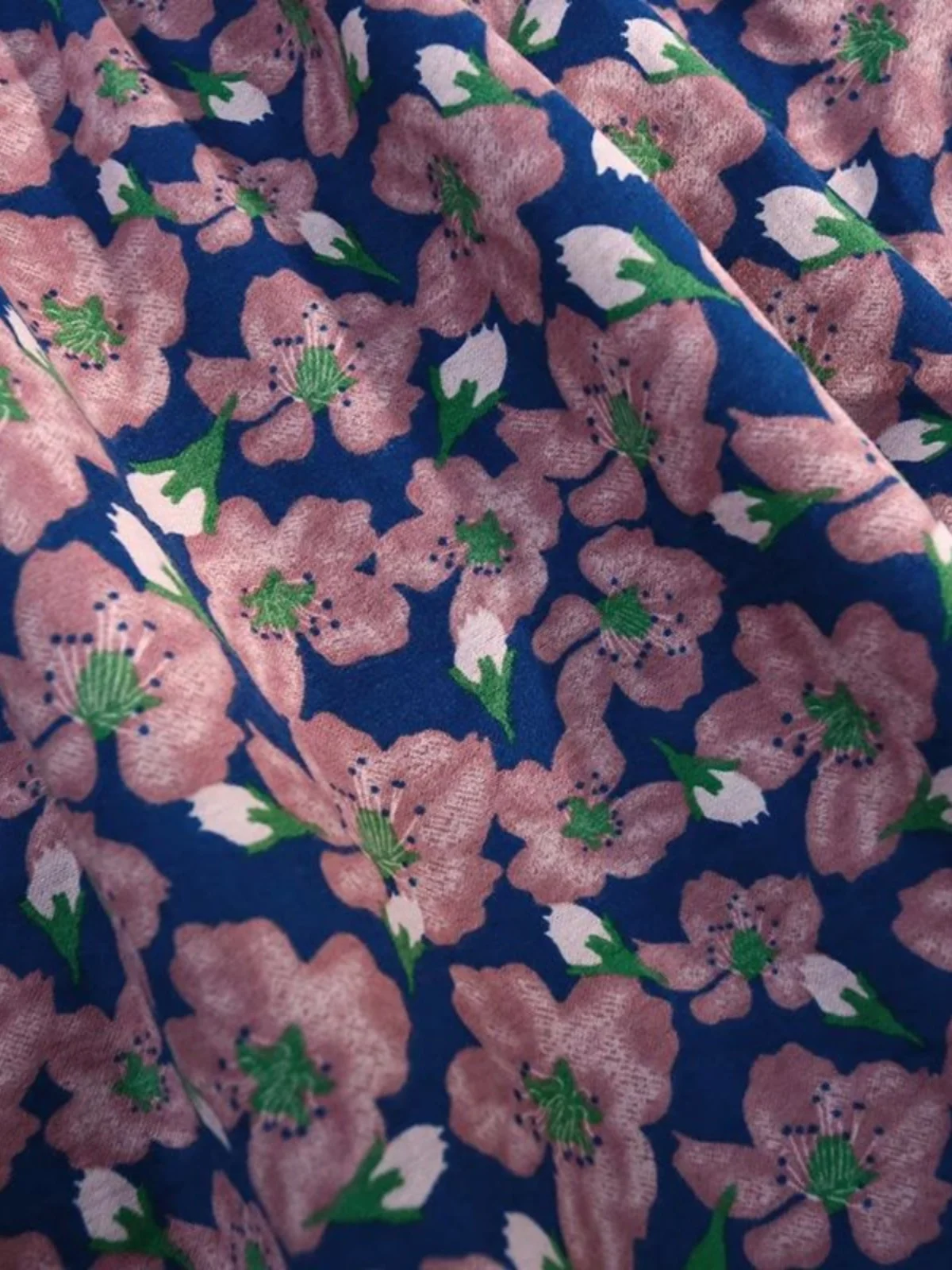 Casual bloemen A-lijn rok voor dames Hoge taille Street Sle Midi rok Bloemenprint Gored rok Zomercollectie