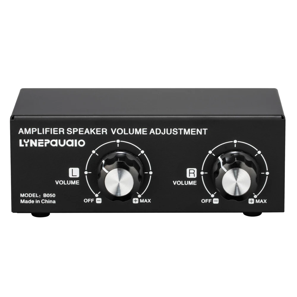 LYNEPAUAIO Passive Speaker Volume Adjustment Controller Left and Right Channel Independent Volume Adjustment Each Channel 150W