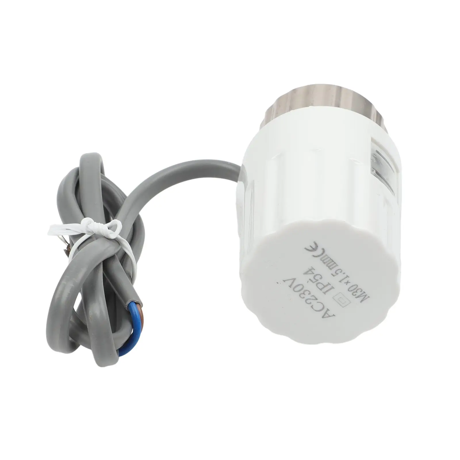 Electric Thermal Actuator with M30x1 5mm Thread for Precise Temperature Control in Radiator Applications IP44 Protection