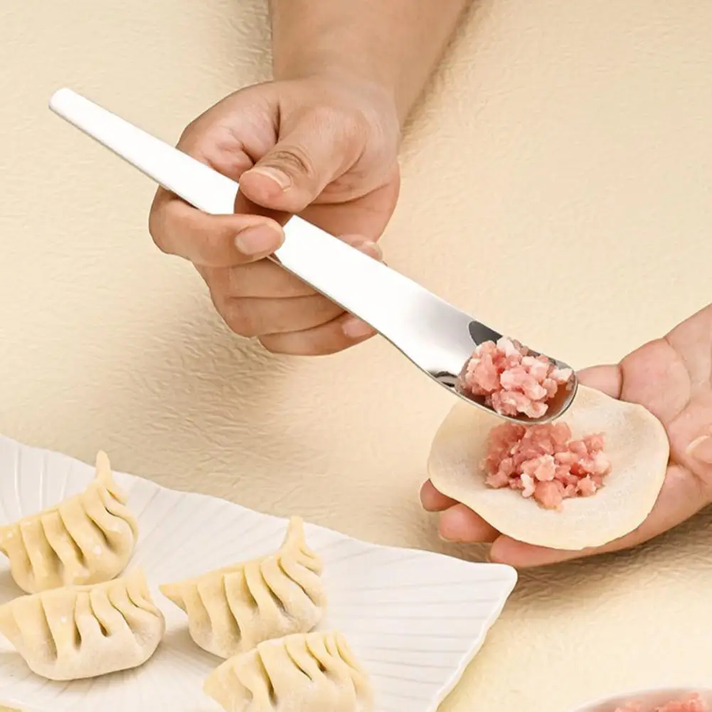 Creative Long Handle Flat Head Spoon Stainless Steel Coffee Spoon Cake Dessert Spoon Icecream Tea Tiny Spoons for Yogurt Pudding