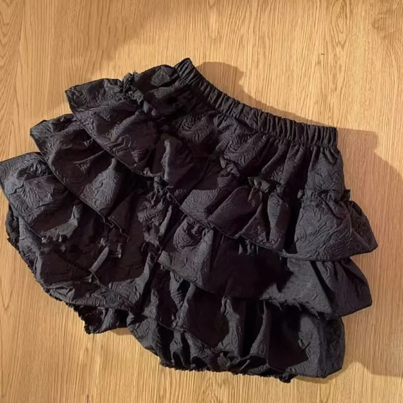 Skirts Women Kawaii Japan Style Summer Ball Gown Faldas Mujer Lovely Preppy Schoolgirls Fashion Solid All-match Y2k Streetwear