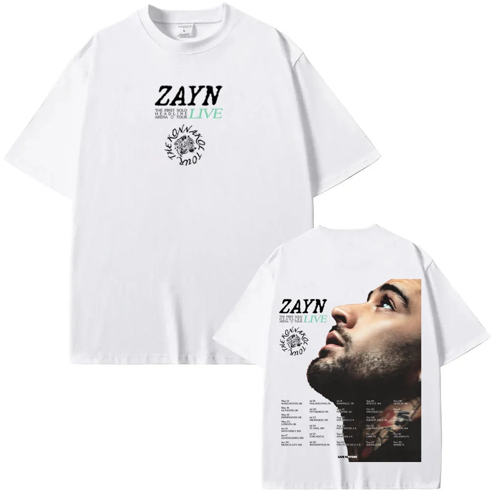 Zayn Malik T-Shirt American singer THE KONNAKOL TOUR High Quality Tee-shirt Sleeve Women/men cotton Gothic Casual Tshirt