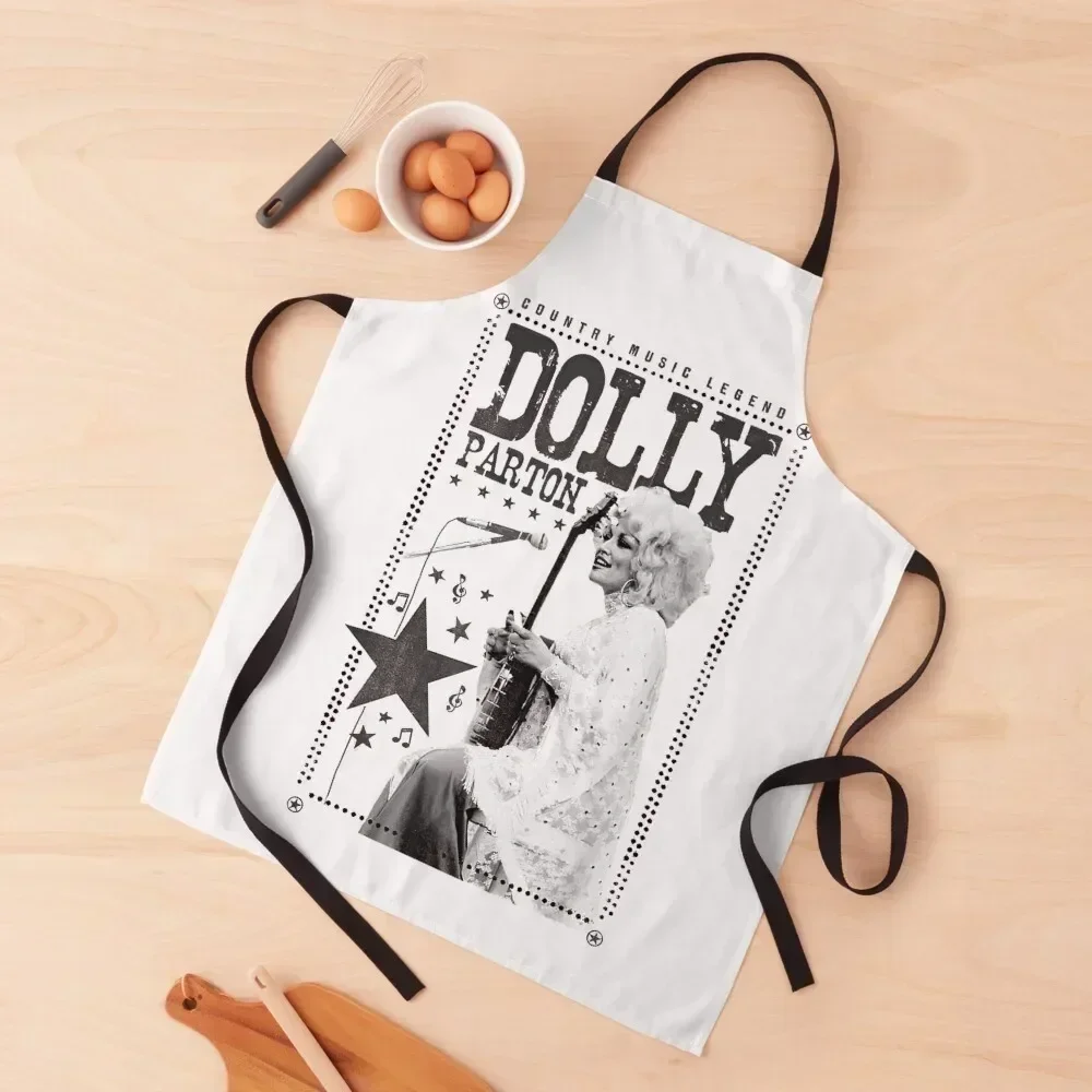 

Dolly Parton Country Music Legend Apron waterproof for women Woman Kitchen restaurant accessories Manicurists Apron