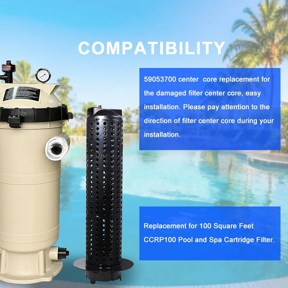 Center Core Replacement Filter Compatible with For PENTAIR Pool Filters for 150 200 Square Feet Filtration and 59053800 Fit