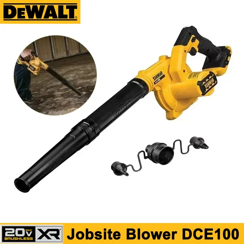DEWALT DCE100 Compact Jobsite Blower Dust Vacuum Cleaner Garden Leaf Rechargeable Blower Power Tools Cordless Air Blower DCE100N