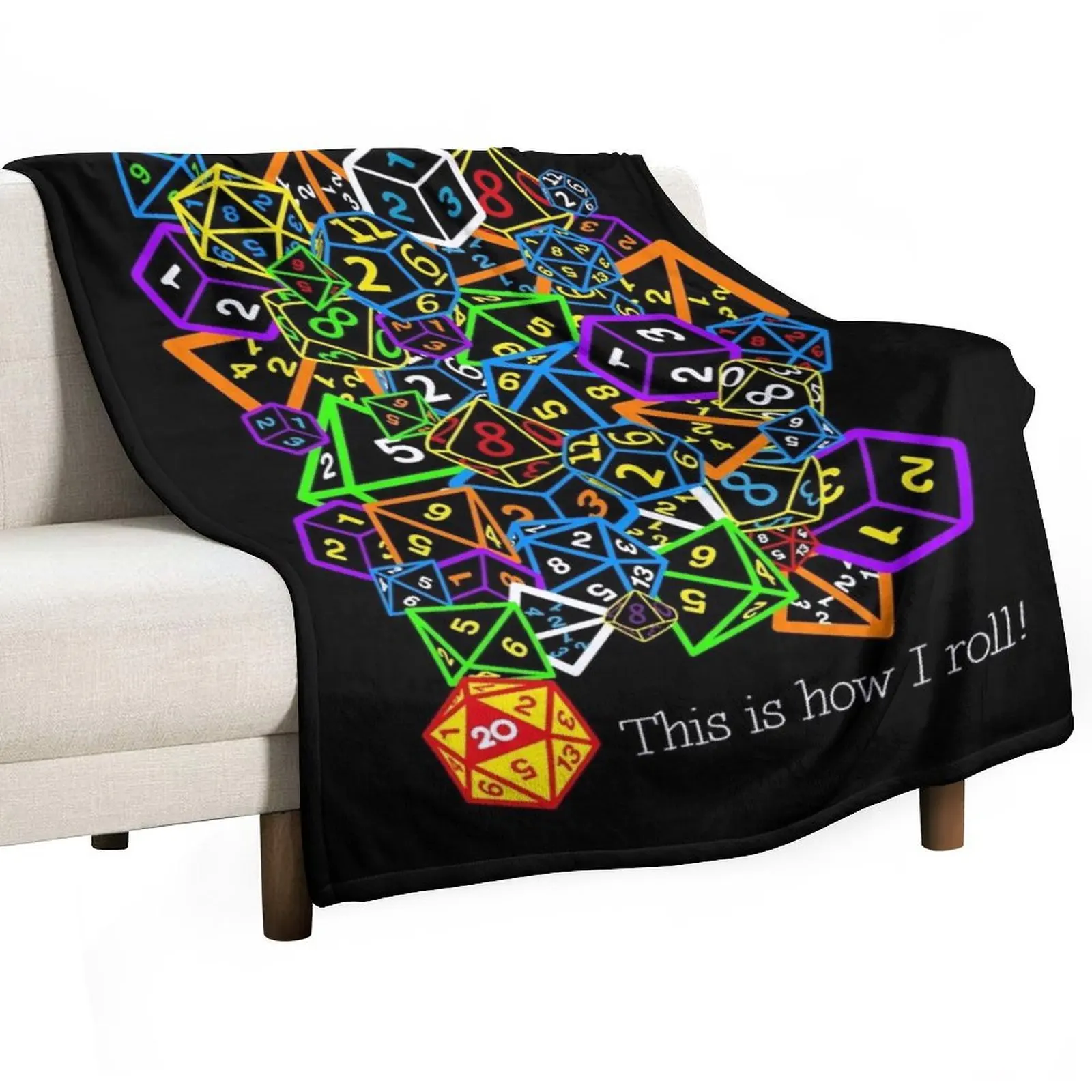 D&D (Dungeons and Dragons) - This is how I roll! Essential Throw Blanket Decorative Sofa Comforter Blankets