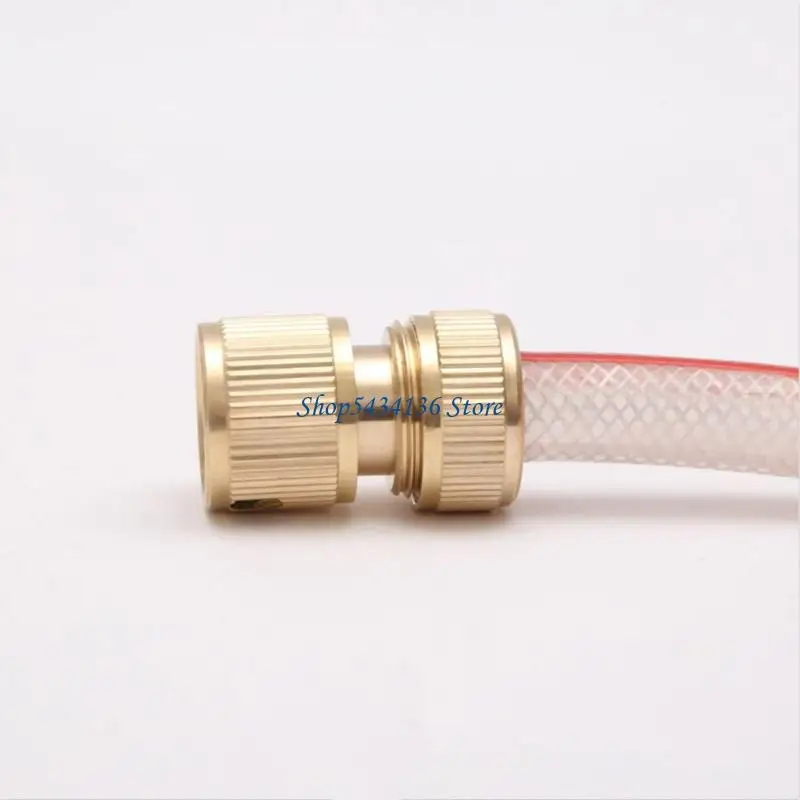 H7ED 4lots Brass Irrigation Hose Connectors With Anti Corrosion Flexible Universals Fit For Outdoor Water Systems