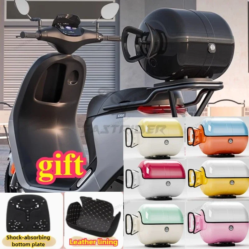 Motorcycle Trunk Cute Personalized Trunk Large Capacity Waterproof Anti-collision Motorcycle Box Top Case Electric Vehicle Trunk