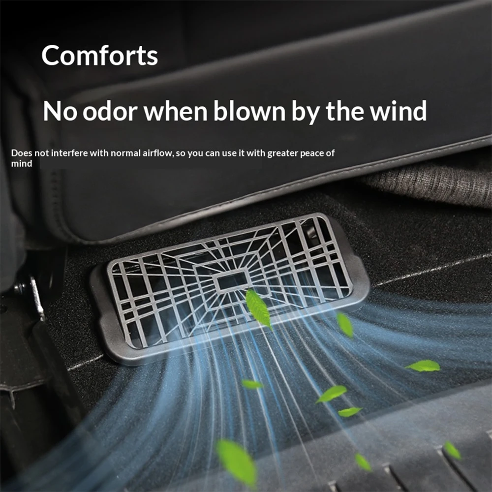 For 2024 Tesla Model 3 Highland Under Seat Rear Air Vent Protect Cover Anti-blocking Backseat Outlet Grille Protector Accessorie