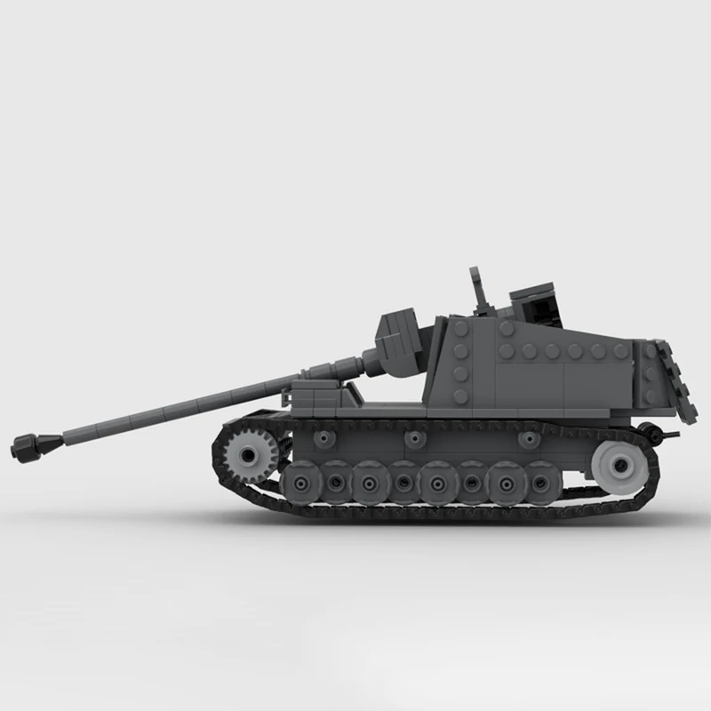 453 PCS Military Tank Model Sturer V2 MOC Customize Modular Building Block Creative Design Educational DIY Toy Christmas Gift