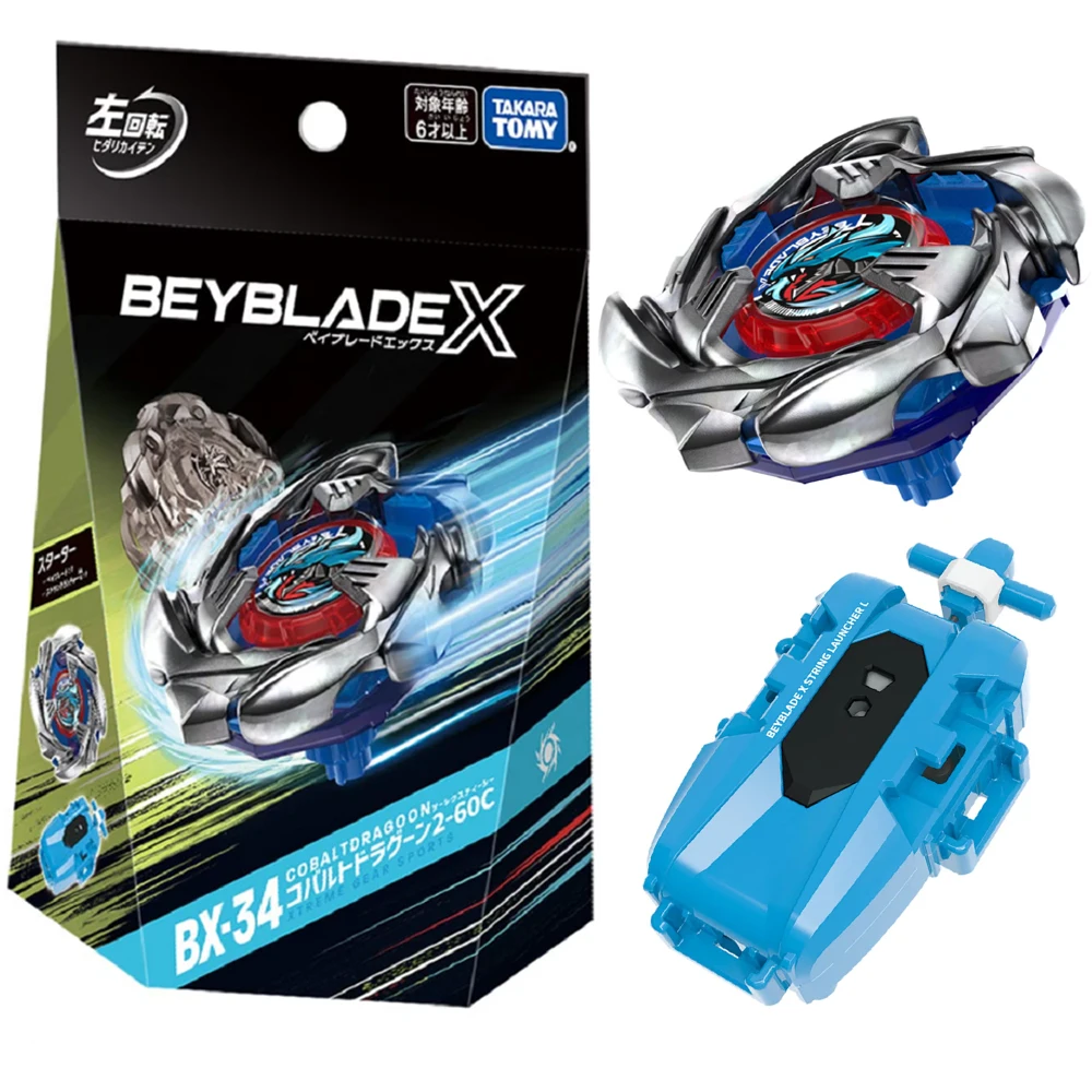 Original Takara Tomy Beyblade X BX-34 Starter Cobalt Dragoon 2-60C And BX-29 BX-36 BX38 BX-23 Multiple styles