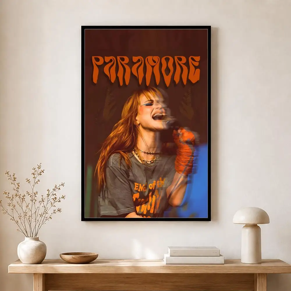 Band Paramore Poster, selbstklebender, wasserfester Kunstdruck, Aufkleber für Café, Bar, Zimmer, Wanddekoration – Detail 8