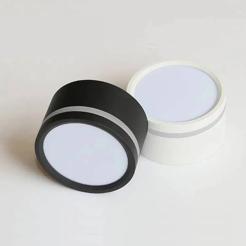 Oprawa sufitowa LED do montażu powierzchniowego boczna luminescencyjna lampa sufitowa 5w 7w 9w 12w 15w styl skandynawski ściemnialny reflektor LED