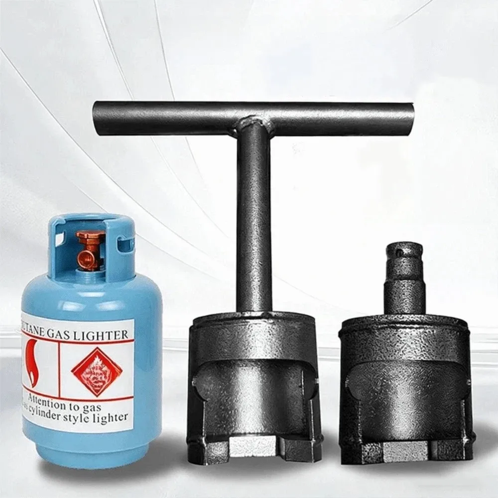 Steel Material Gas Valve Wrench Labor-Saving Leverage Anti-Rust Can Opener Compact Portable Anti-Wear Gas Cylinder Wrench