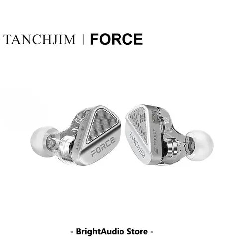 TANCHJIM x Effect Audio Force Open-Ear 2DD Dual Dynamic Driver Earpone IEM Hi-Fi Wired Earbuds Multi-Plug 3.5mm / 4.4mm / DSP