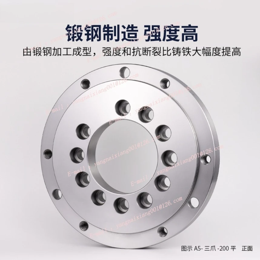 Chuck Flange Carbon Steel A/C/D Type Spindle Connection Disk 3 Claws 4-jaw Transitional Tray Lathe Dividing Head Flange Plate