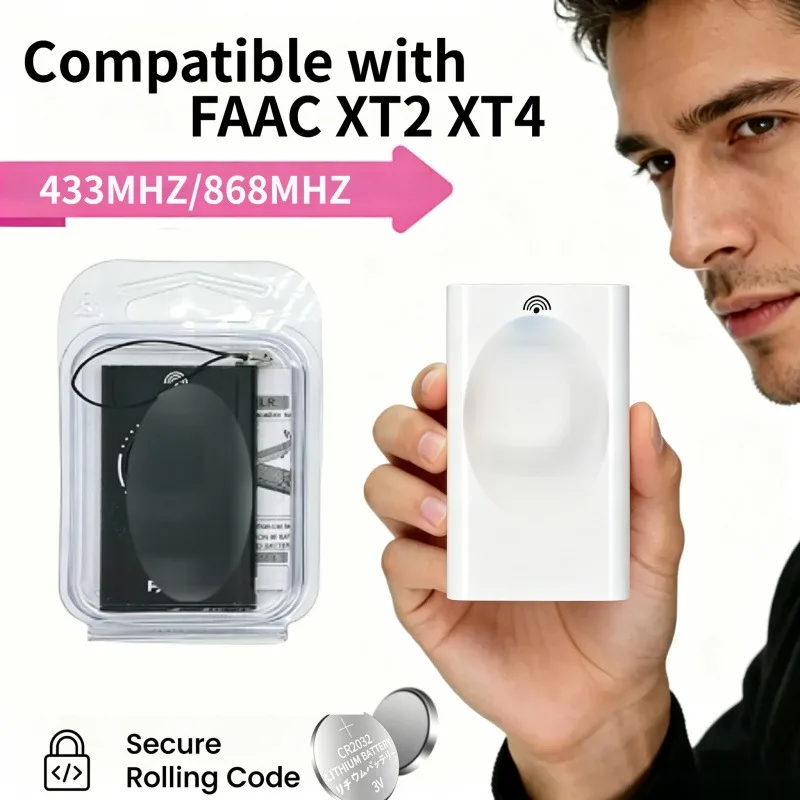 Oferta especial: Nuevo control remoto para puerta de garaje XT2 868/433 SLH LR / XT4 SLH LR de 2/4 canales, transmisor de comando