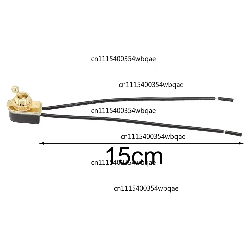 ZOCI-FOR AC 250V 6A Toggle Switch On-Off Prewired Toggle Switch SPST Rocker Switch Wire Leads For Car Dash Boat