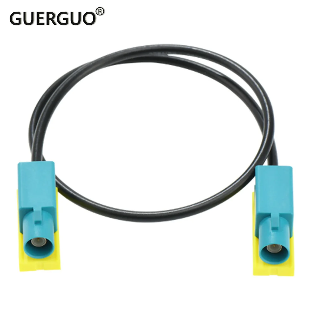 Fakra Z Male 1M Car Wiring Harness High-Speed Transmission 4P Core Video Power Cable RGB Reversing Image LVDS Cable Connection