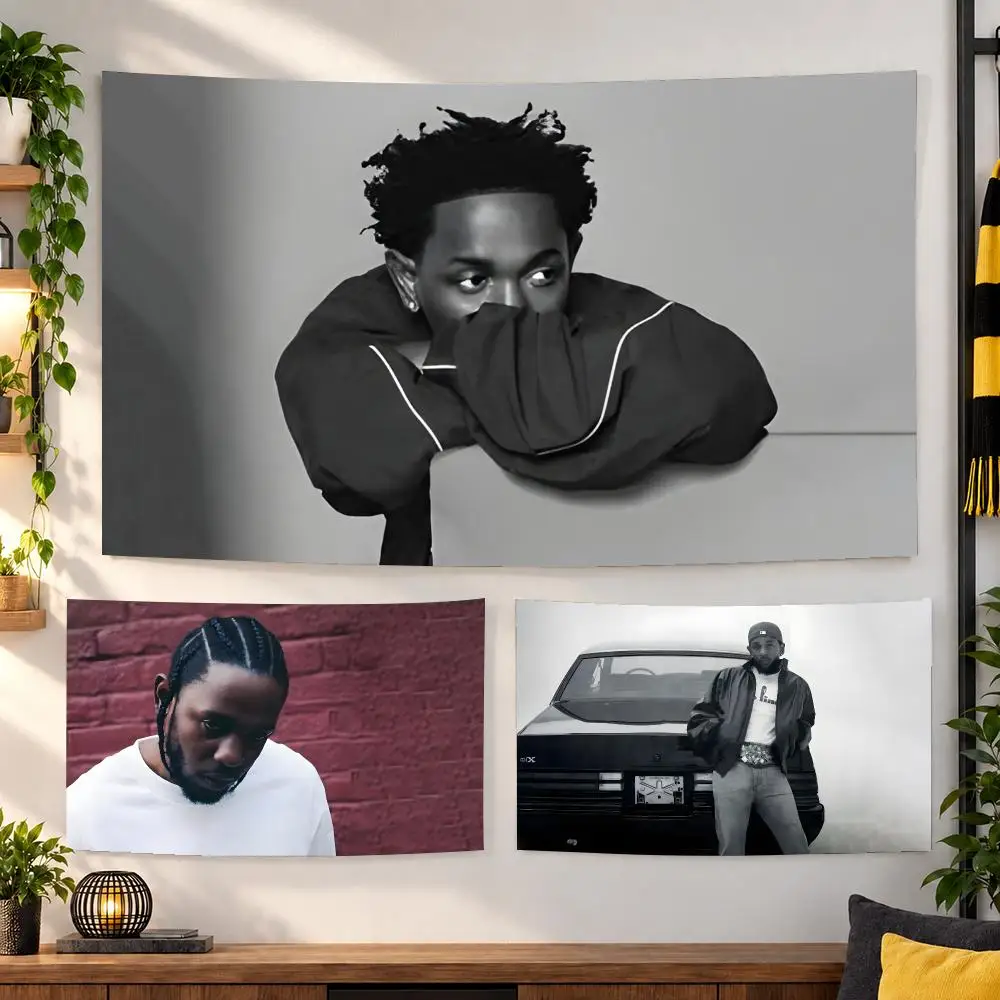 Rapper K-Kendrick Lamar Tapestry Wall Hanging, Suitable For Living Room, Bedroom, Study, Party Home Decor Gift