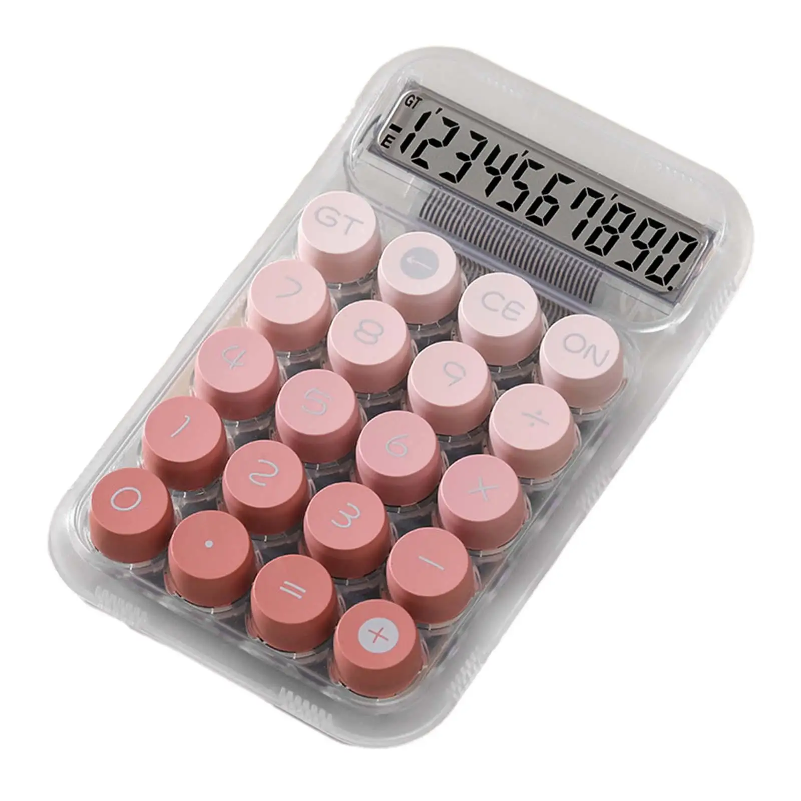 Mechanical Keyboard Calculator with 15 Degree Angle LCD Screen and Anti Skid Pad for Work