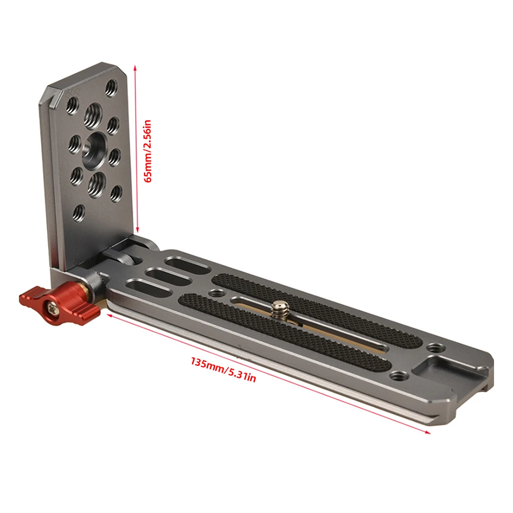 Universal Camera L Bracket Foldable L-Shape Mount Plate Vertical Horizontal Switching L Shape Holder for Canon Nikon Sony Tripod