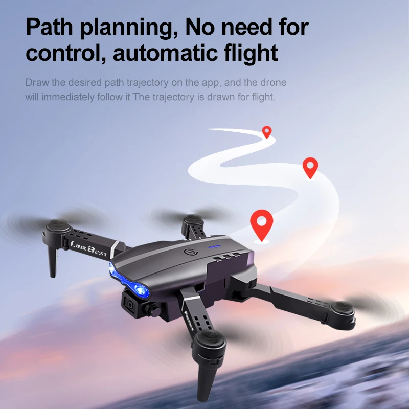 Intelligent screen, E99NOVA drone, optical flow hover, 480P dual camera, safe and drop resistant, portable and easy to control