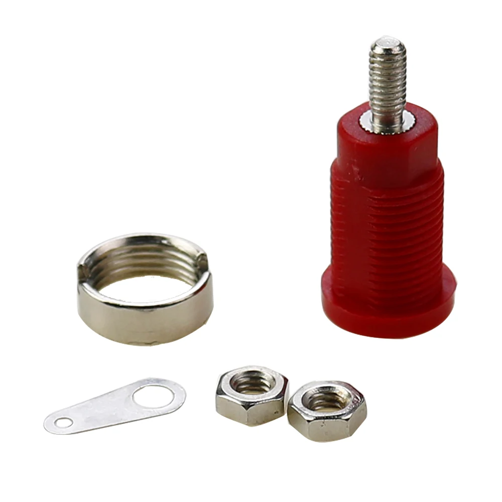 1PCS 32A Insulated Safety 4MM Banana Plug Socket Jack Female Panel Mount Binding Post Connector Multimeter Terminal