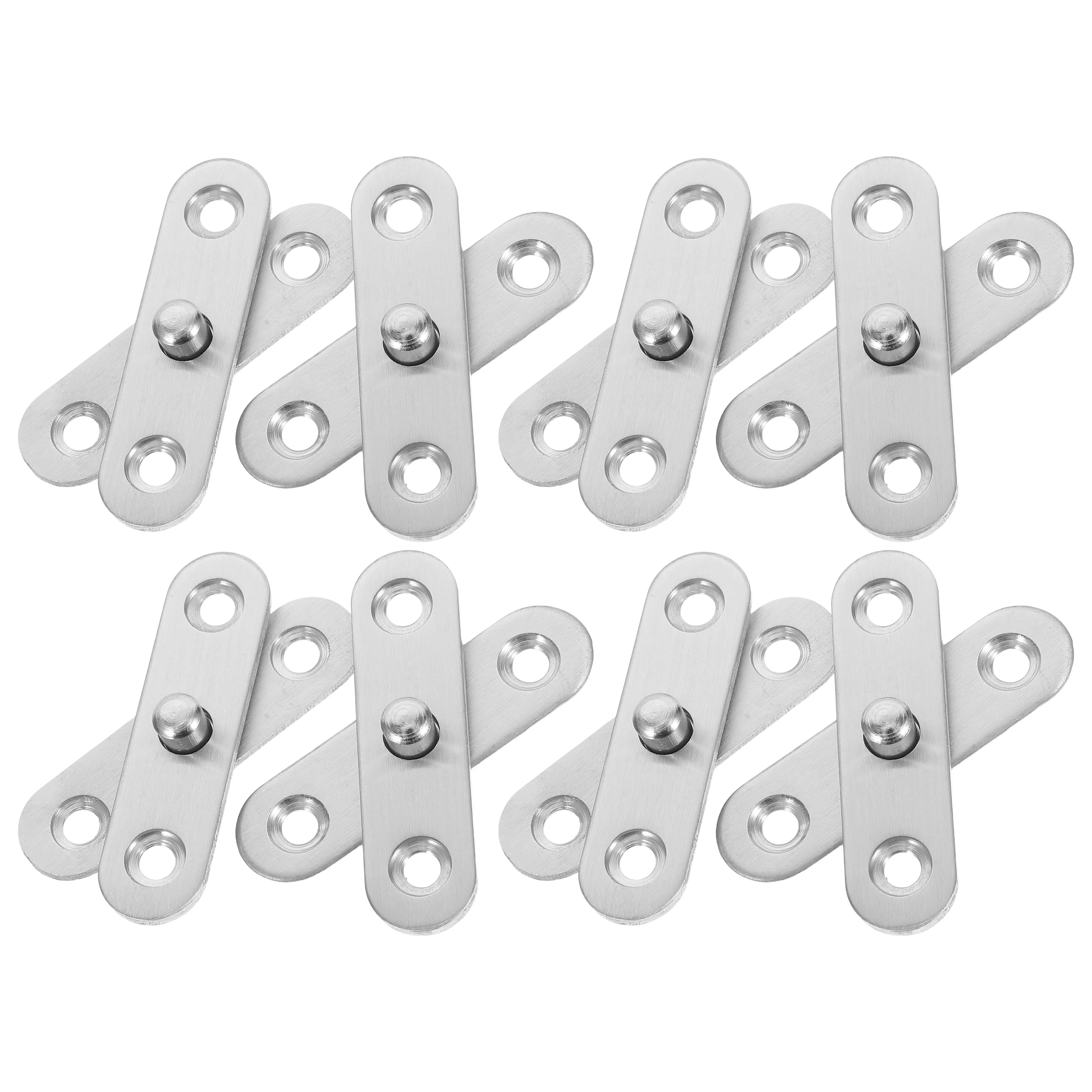 20Pcs Hidden 360 Degree Rotating Pivot Hinges Stainless Steel Door Hardware Cabinet Door Hinges