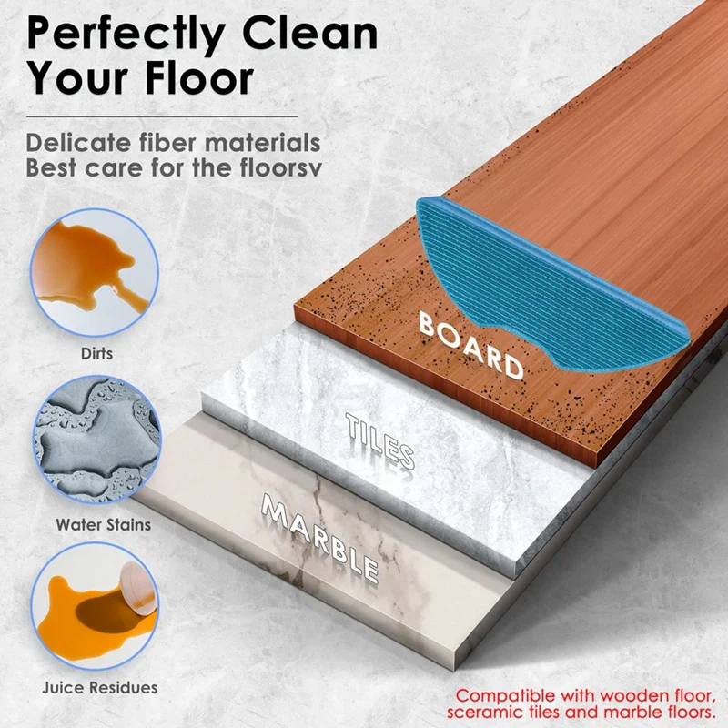 17PCS for RV30 Plus / RV10 Plus Vacuum Cleaner Parts Main Side Brush Filters Mop Cloth Dust Bags-ABFB