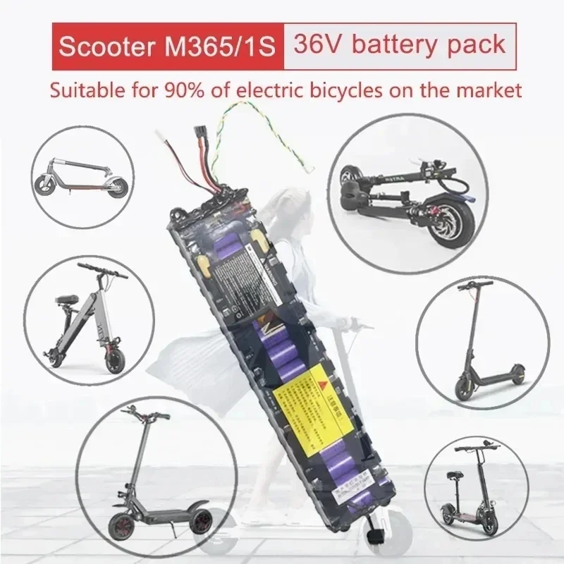 

2024 New 36V 10.5Ah 10S3P 18650 Lithium Battery Pack 20A BMS For XIAOMI MIJIA M365 PRO Electric Bicycle Scooter