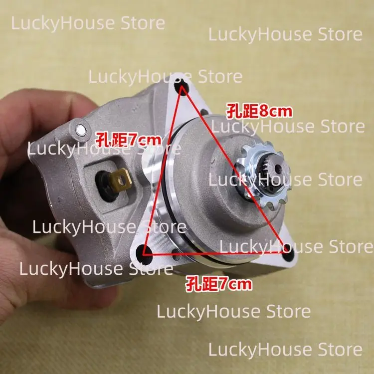 Motorcycle Starter Motor DY1110 JD100, Tricycle Starting Motor Universal Replacement Spare Part
