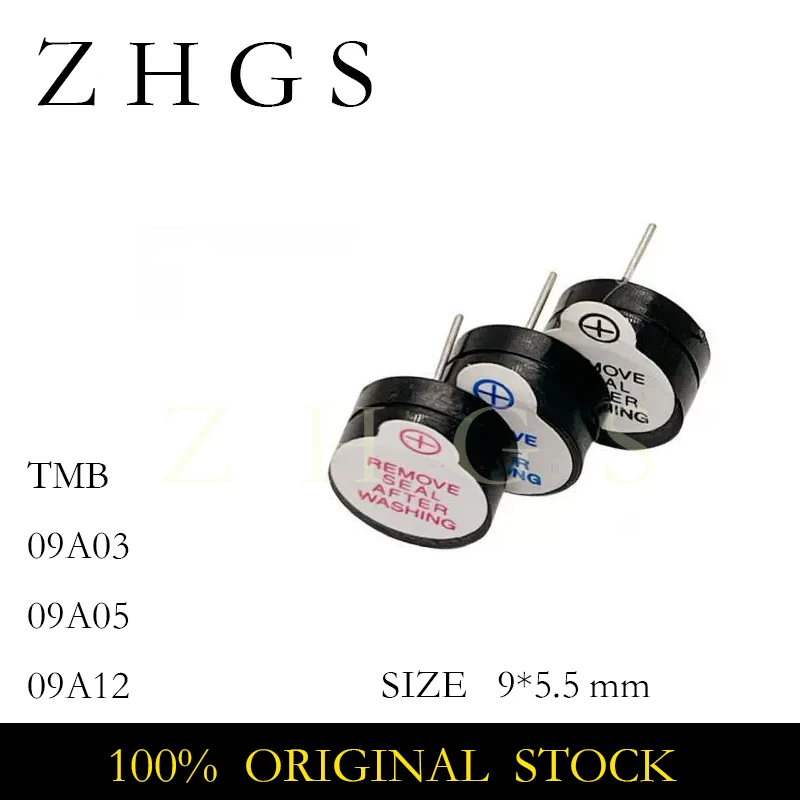 10PCS TMB 09A03 09A05 09A12 Integrated Active Buzzer 3V/5V/12V DC Long Sound 9 * 5.5mm