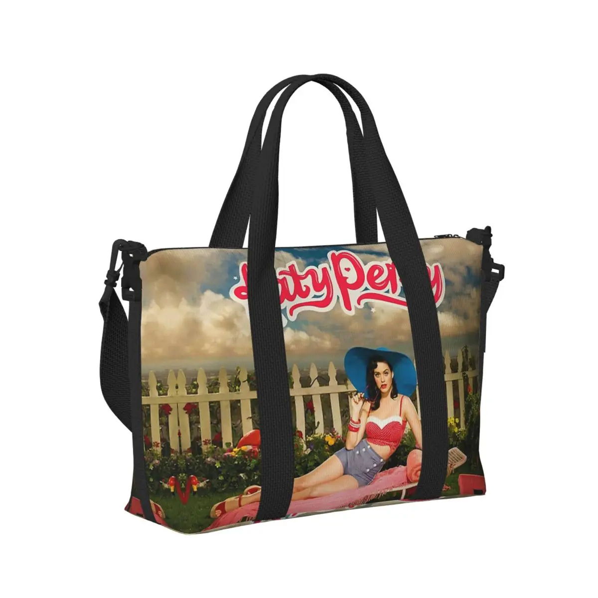 

Katy Perry One Of The Boys Beach Travel Bag Large Capacity Tote Bags for Gym Sport Women Shopping Duffle Shoulder Bag