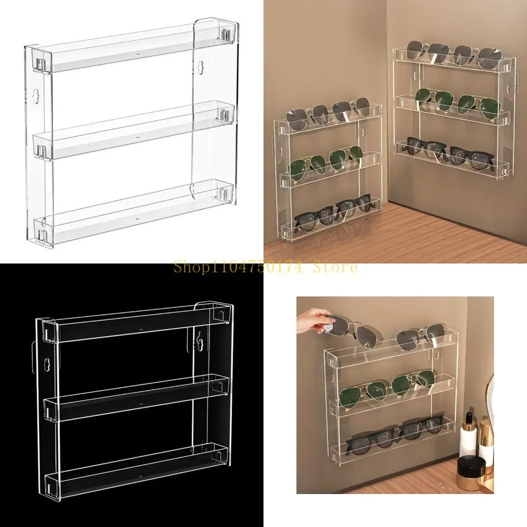 

Органайзер для солнцезащитных очков, настенная витрина для очков, стойка для хранения нескольких очков, лидер продаж