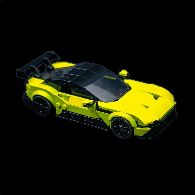 

NEW 338PCS MOC City Champions Super Car Aston Martin Vulcan Model Technology DIY Assembly Building Blocks Display Birthday Gift