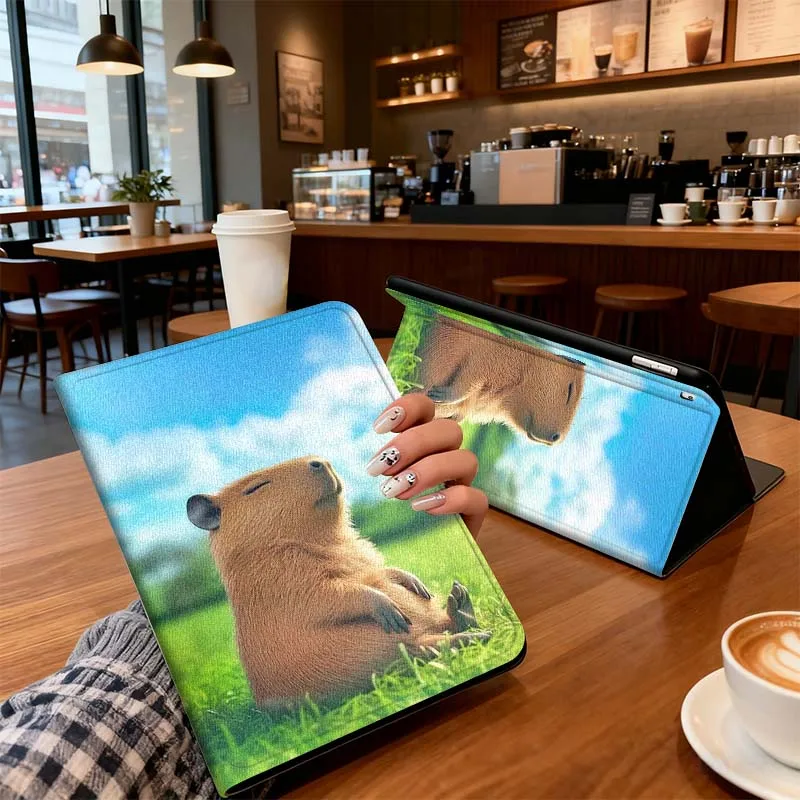 

Cartoon Art Capybara For Xiaoxin Lenovo Pad Tab K10 K11 M10 P12 P11 Pro GT Gen2 Plus Legion Y700 Y900 12.1 Tablet Case